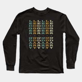 Funny Accounting Pun Ledger-ndary Long Sleeve T-Shirt